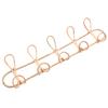 Rattan Wall Hooks 5 Hooks Kids Garments Organizer Rack Clothes Hat Hanging Hook Rattan Hanger Kids Room Decor Hanger