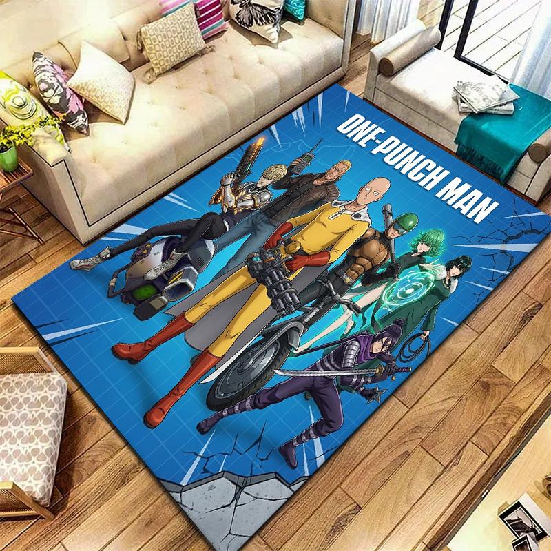 Onepunch Man Carpet Rug For Living Room Bedroom Home Sofa Decoration Kids Play Nonslip Floor Mat