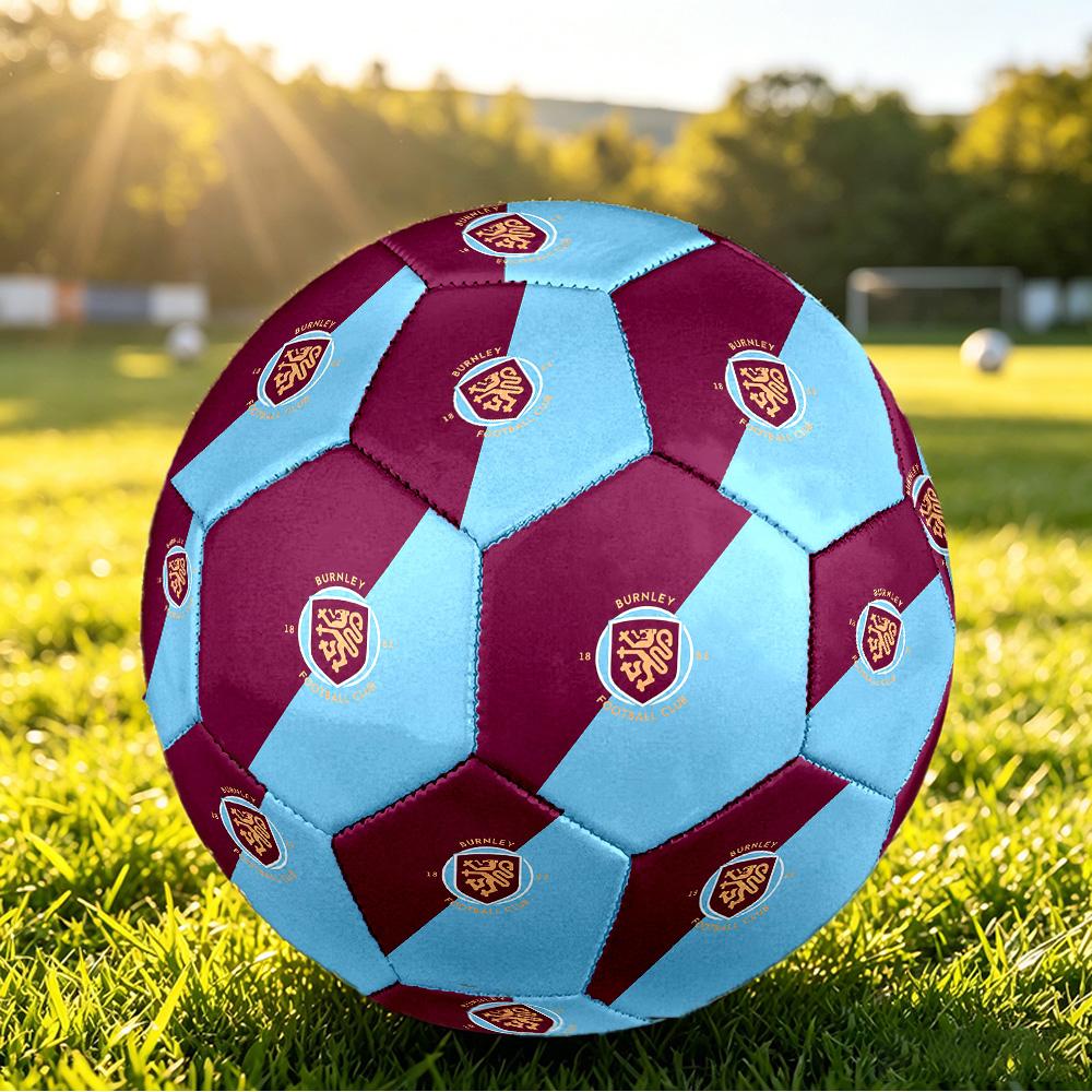 Футбольный мяч Burnley Football, размер 5, с принтом, противоскользящий, для взрослых, сувенир для футбольных фанатов