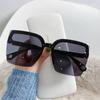 Oversized Sunglasses Man Woman Fashion Rimless Vintage Square Sun Glasses Eyewear Design UV400 Female Shades