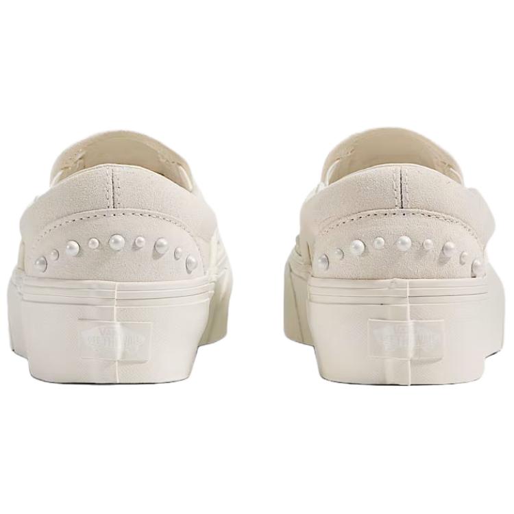 Vans Классические слипоны на платформе унисекс перламутровый зефирно-белый замша холст VN000EA9CCZ