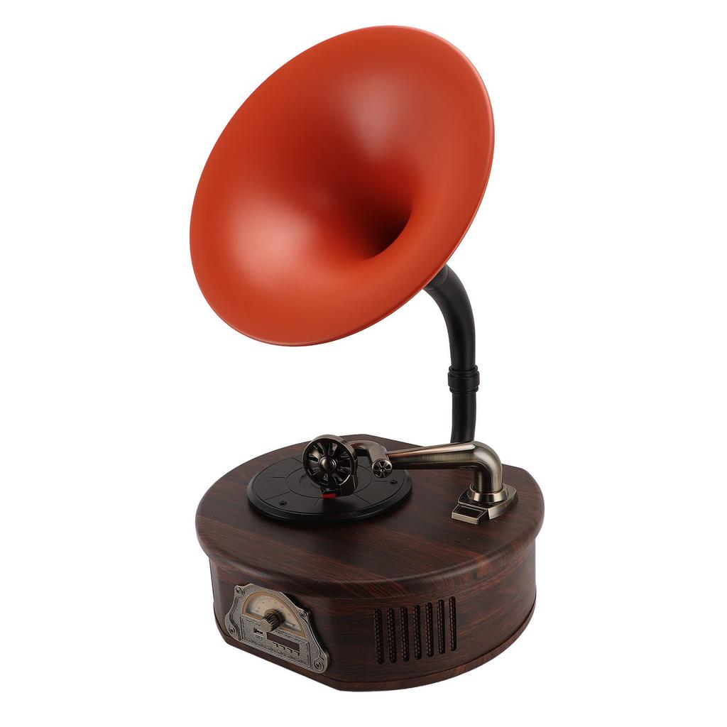 Винтажный граммофонный проигрыватель пластинок 3 скорости Bluetooth 4.2 динамик ретро граммофонная пластинка