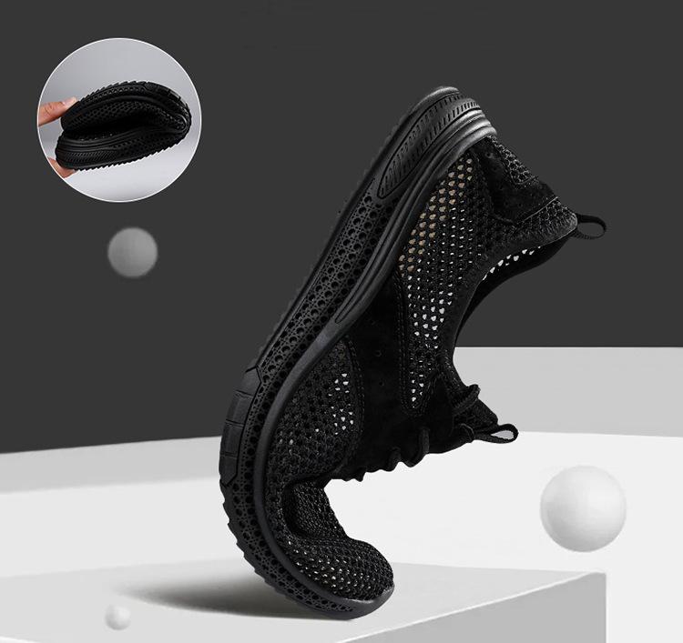 Мужские дышащие повседневные спортивные кроссовки Flyknit - Легкий сетчатый дизайн