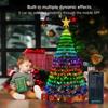 Smart Christmas Tree Light APP DIY Animation Text Pictures LED RGB Christmas Tree Fairy Light Tree Waterfall Garland Decor