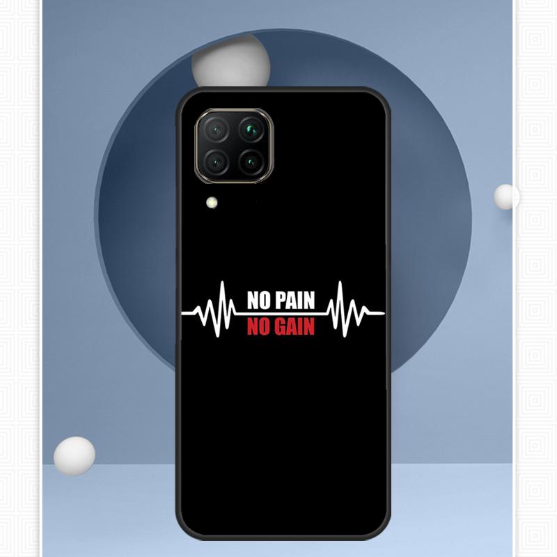 No Pain No Gain Training For Huawei Nova Y91 Y60 Y70 Y72 Y90 Y61 12s 12i 11i 8i 10 9 SE P20 P40 Lite P30 P60 Pro Case