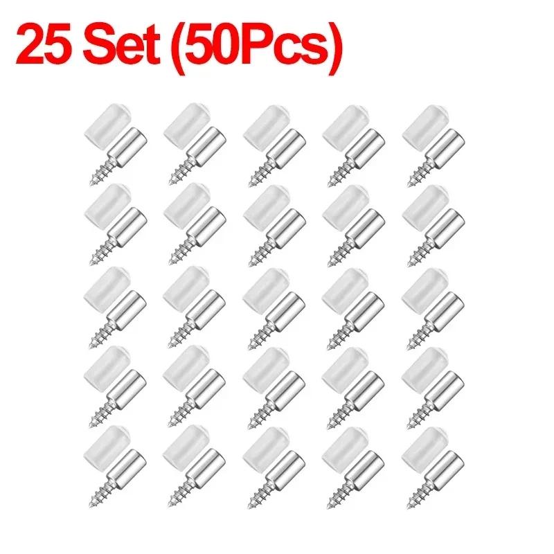 100/10 шт. саморез многослойный держатель пластины гардероба перегородки кронштейны фиксированный винт опорные колышки для полки с нескользящей втулкой