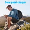 Solar Panel Phone Charger High Conversion Efficiency Compact Portable 2.5W 5V Type-C Solar Panel Emergency Charger for Camping