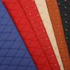 Diamond Pattern Quilted Computer-Embroidered Cotton Leather Textile