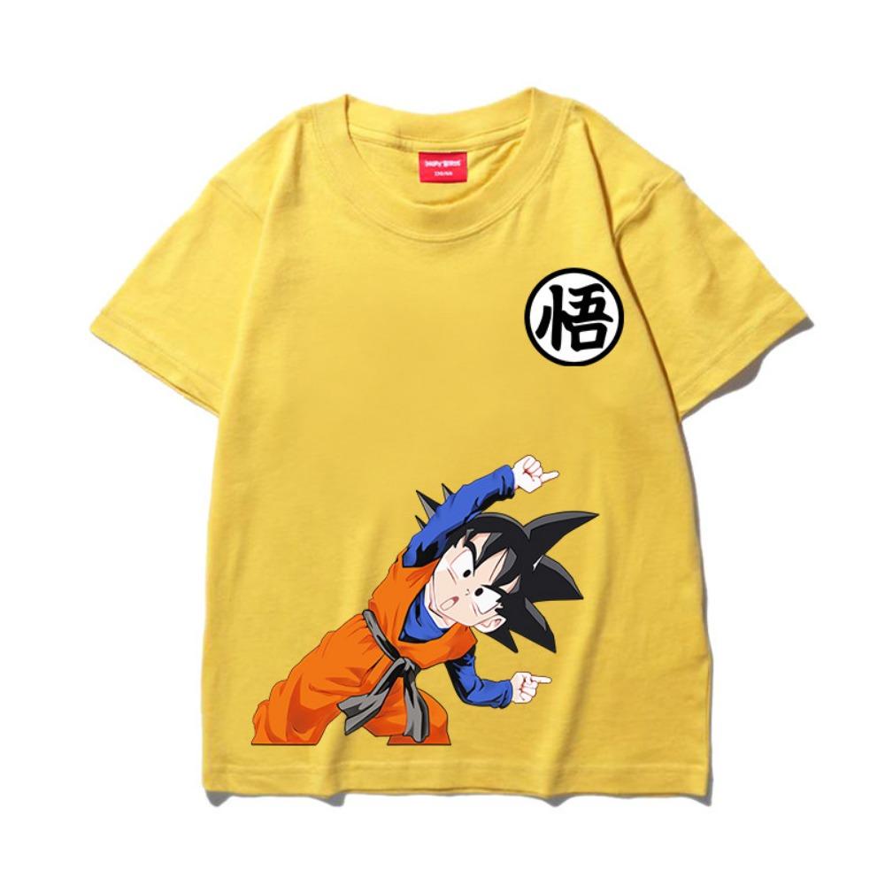 Детская и взрослая футболка с коротким рукавом Dragon Ball Goku, Японское аниме Fusion, Модный топ с принтом для детей