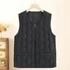 High-quality Down Cotton Vest Women's Autumn and Winter Warm Stand-up Collar Sleeveless Vest Fashion Outer Vest Jacket