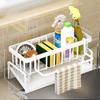 Kitchen Sink Drain Rack Organizer ABS Plastic Self-draining Shelf Soap Sponge Dishcloth Towel Holder Filter Basket