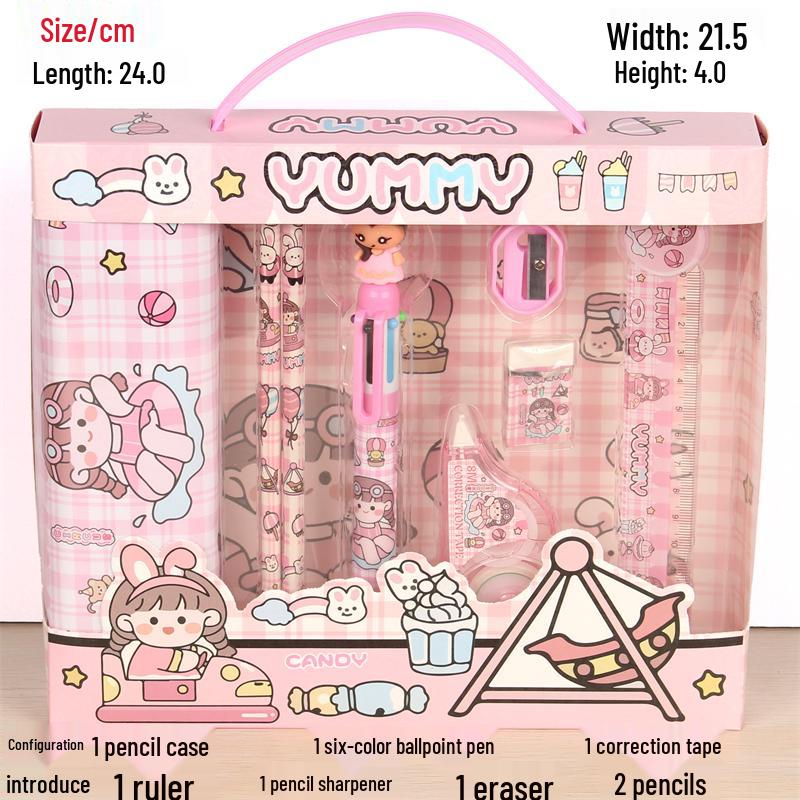 Детский подарочный набор канцелярских принадлежностей: Подарок на день рождения и Рождество для мальчиков и девочек