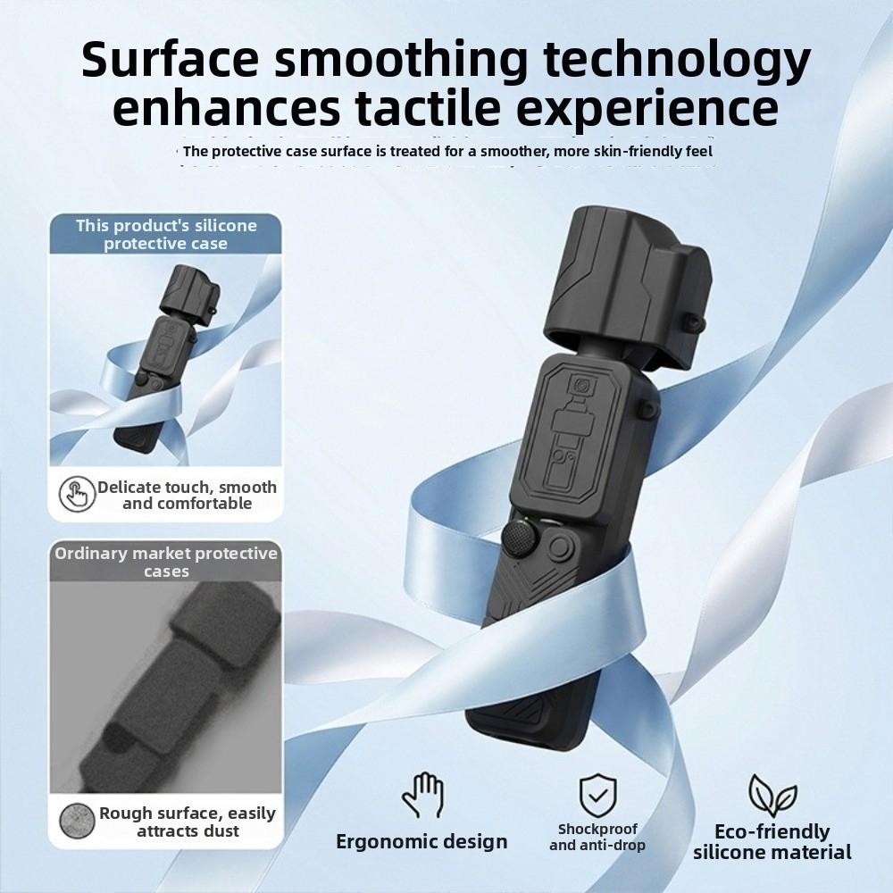 5PCS/Set Shock Absorbing Silicone Protective Case for DJI Osmo Pocket 4 Outdoor Photography