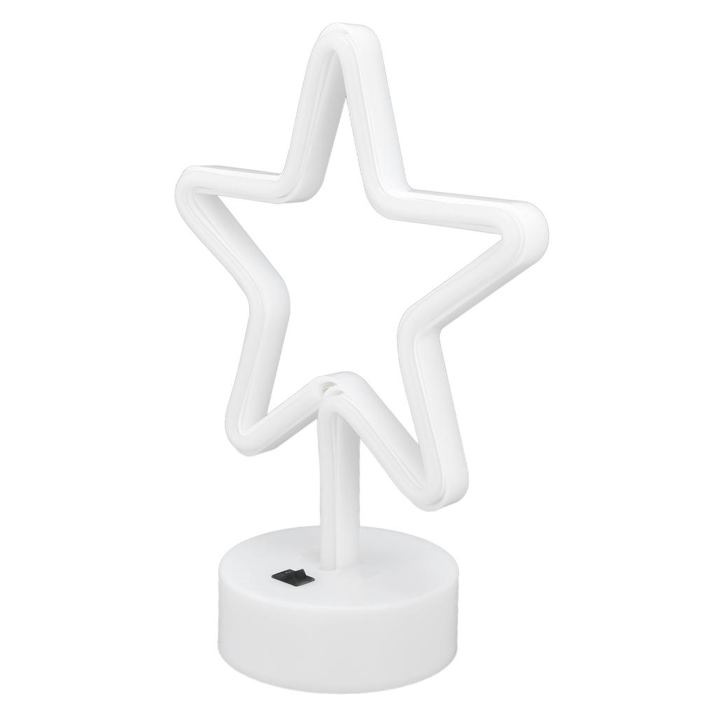 Светодиодная настольная лампа USB пятиконечная звезда теплый свет неоновая вывеска спальня бар праздничное украшение свет