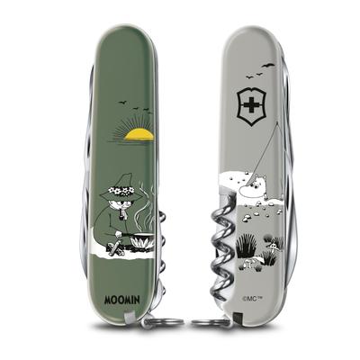Moomin Camp Climber Swiss Army Knife Многофункциональный коллекционный товар для предотвращения стихийных бедствий Швейцарский мультитул с 14 функциями Товары в подарок