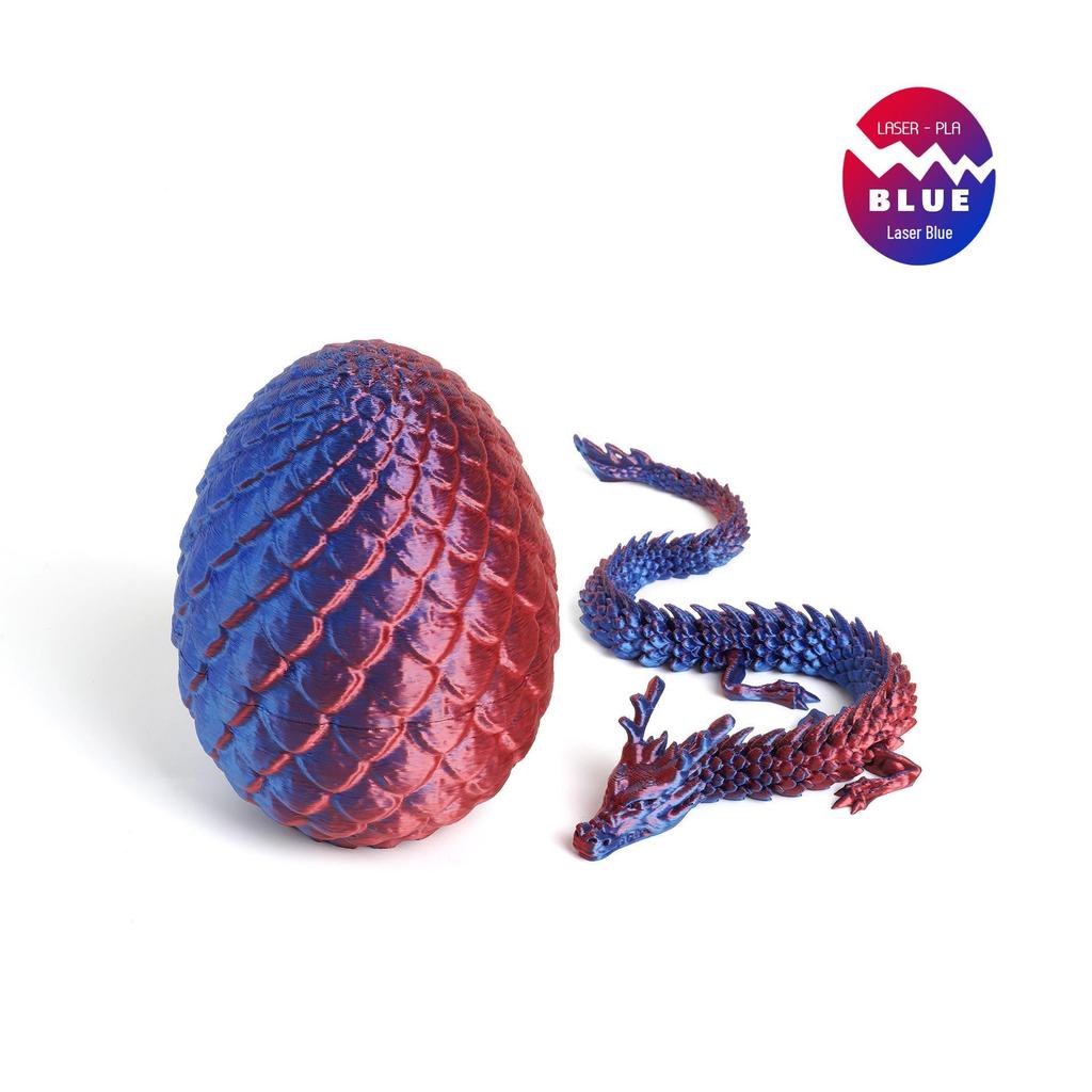 Colorful 3D Chinese Dragon Egg Ornaments - Trendy Decorative Gift & Toy