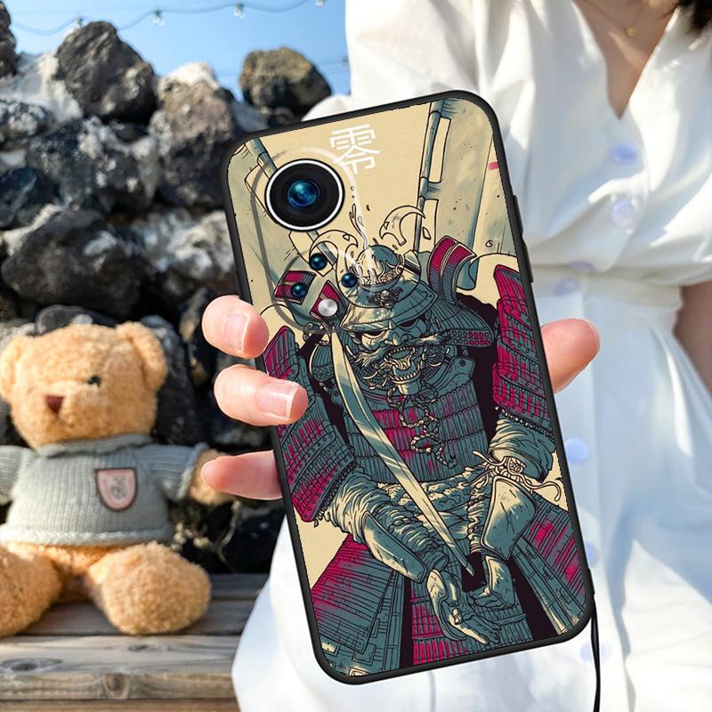 Samurai Mask Demon Cover For Honor Magic 6 5 Lite Pro 50 70 90 Honor X8b X9b X6 X7 X8 X9 X6a X7a X9a X8a Case