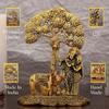 Radha Krishna Gift with Cow Calf Statue Murti Idol for Home Decoration, Gift Items for Anniversary