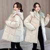New Hooded Down-padded Jacket for Women, Mid-length Winter Loose Thickened Bread Coat, Cotton-padded Jacket