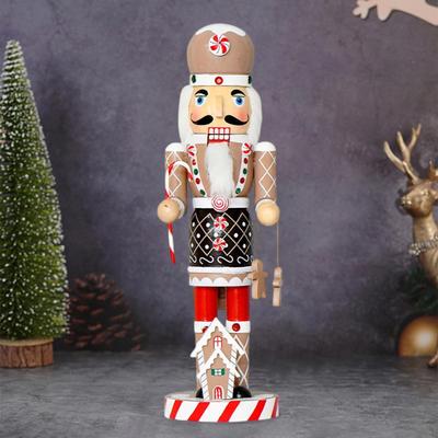 14,17 дюйма Рождественский Щелкунчик Деревянная Фигурка Традиционное Украшение для Праздника
