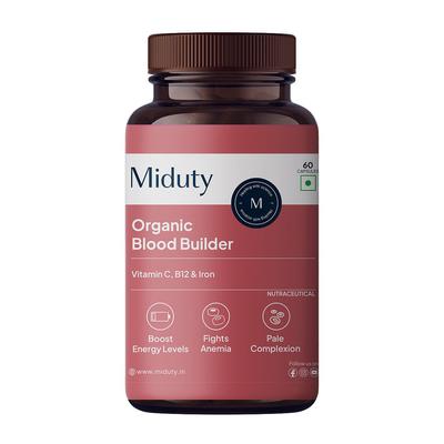 Органическая добавка для кроветворения (60 кап), Organic Blood Builder,  Miduty