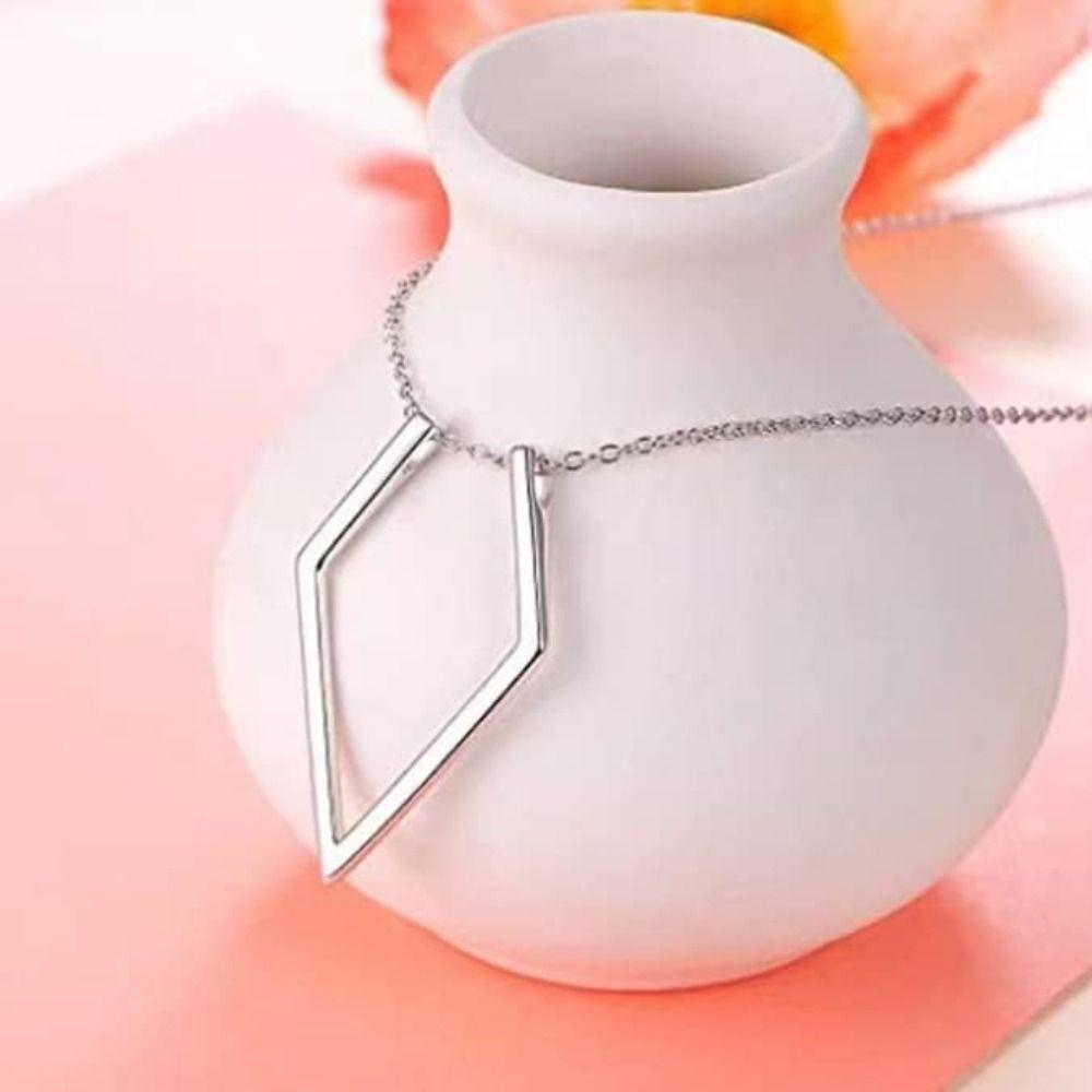 Titanium Necklace Silver Ring Keeper Fashion Ring Holder  Wife