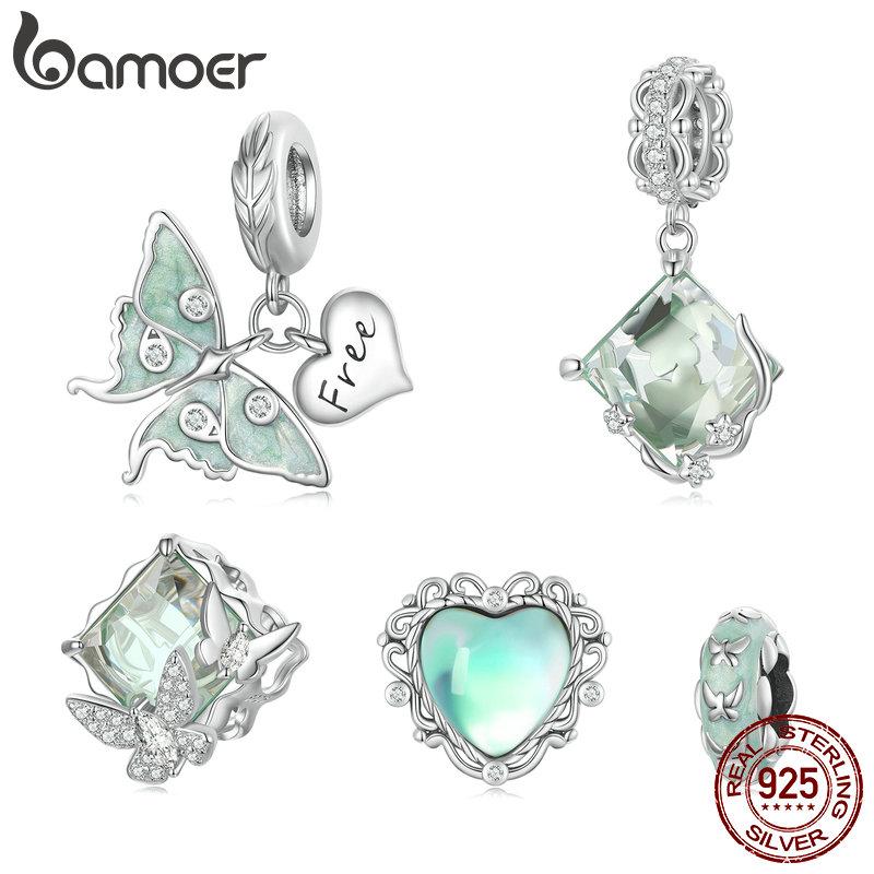 Bamoer Подвеска-подвеска в виде бабочки из стерлингового серебра 925 пробы для женщин, ювелирные украшения