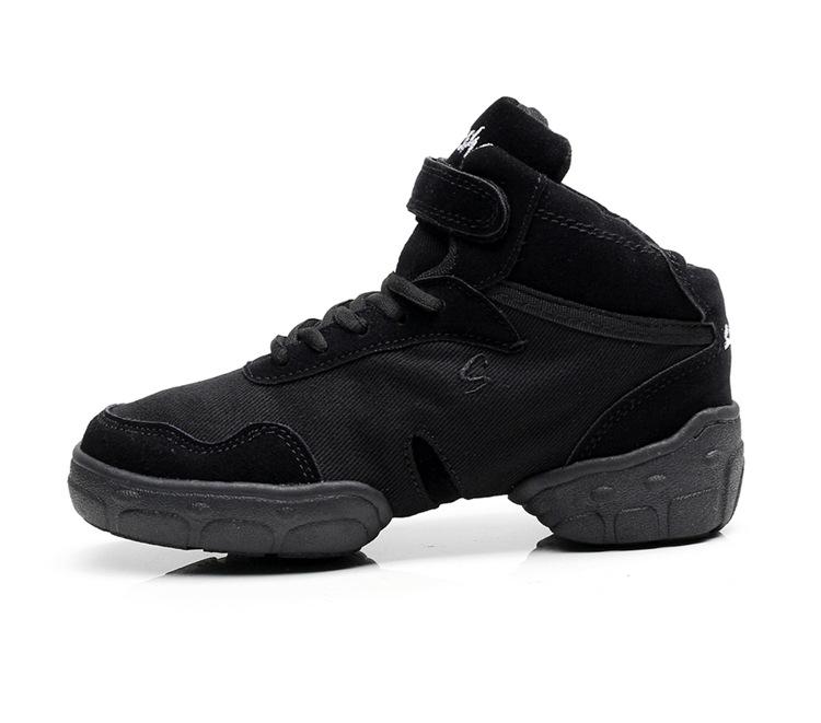 Обувь для танцев Мужские Женские Кроссовки Танцевальные Современные Хип-Хоп Сальса Танцевальные Туфли Черные Холщовые Натуральная Кожа Дышащие Спортивные Мужские Шоу