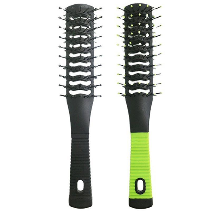 Двусторонняя массажная расческа Pro Salon Anti-Tangle Brushs Hairdressing Detangling Wide Feeth Anti Loss Combs Hairstyling Brush