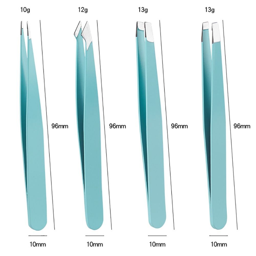 4 Piece Eyebrow Hair Pluckers Stick False Eyelashes Eyebrow Trimming Clip Beauty Tools Tweezers Set