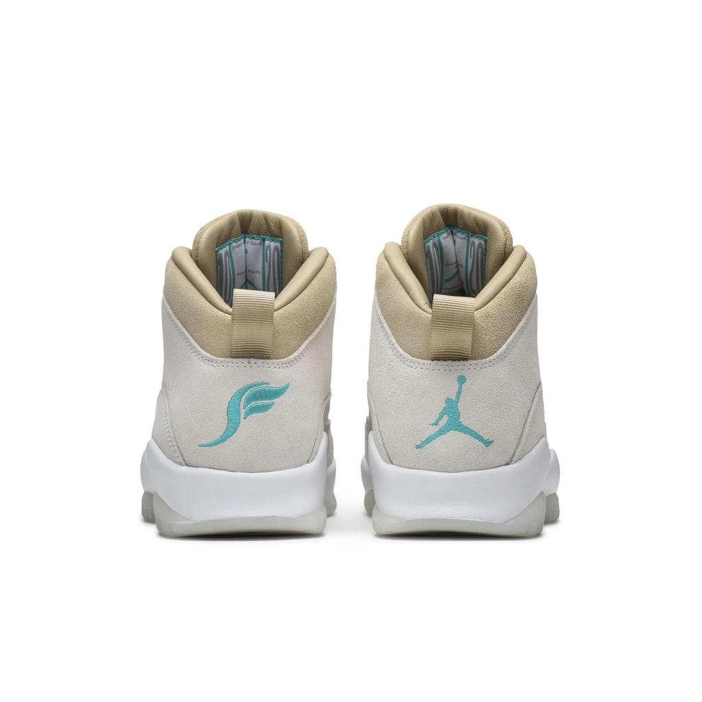 SoleFly Air Jordan 10 Retro '10th Anniversary' (Unisex) Sail / Turbo Green Vintage Basketball Shoes CZ6599 100