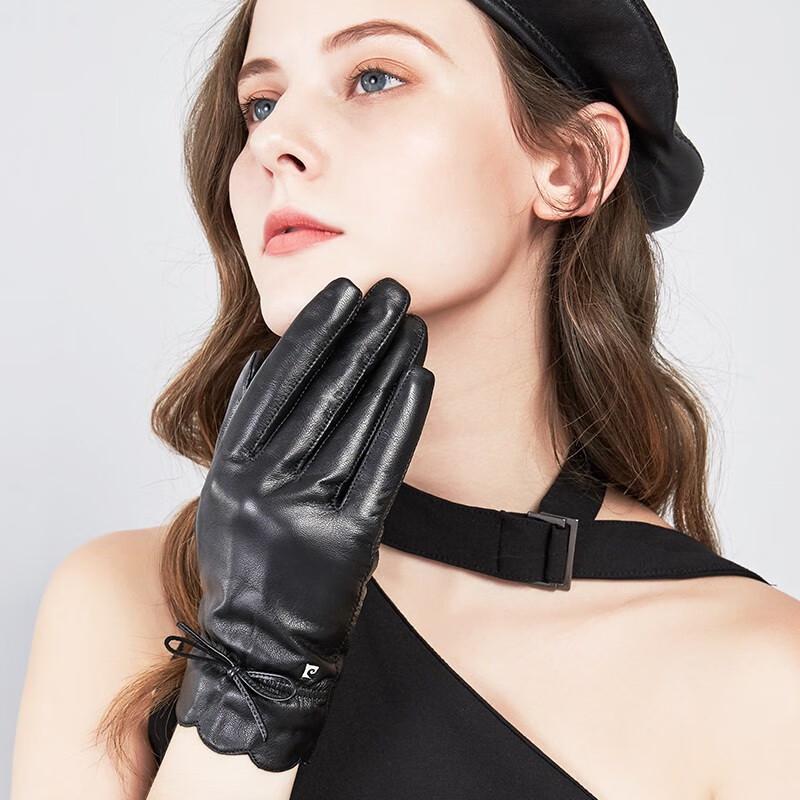 Pierre Cardin Women's Winter Genuine Leather Gloves