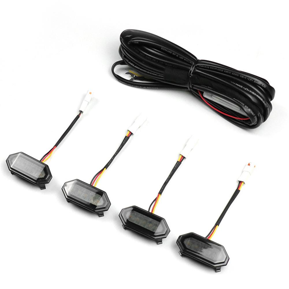 4 x Светодиодные фонари передней решетки Белый Янтарный свет Для 2019-21 Suzuki Jimny JB64 JB74