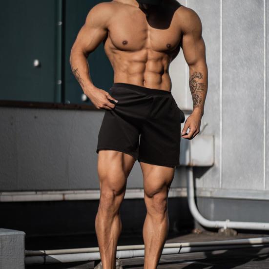 Мужские спортивные шорты с эластичными карманами на талии, быстросохнущие баскетбольные шорты с подкладкой, широкие шорты для бега, тренировочные шорты, уличная одежда