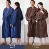 Bloom Imabari Bathrobe Scene Towel Fabric Cotton Thermal Absorbent Made In Japan Women's Men's 100% (M, Navy)