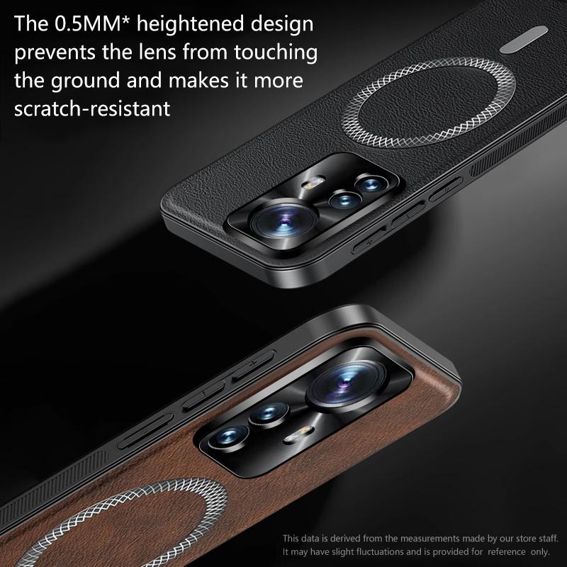 Для Xiaomi Mi 12 Pro 12S Pro Чехол Магнитный Элегантный Кожаный Износостойкий Объектив Полностью Закрытый Нескользящий Защита Края Чехол