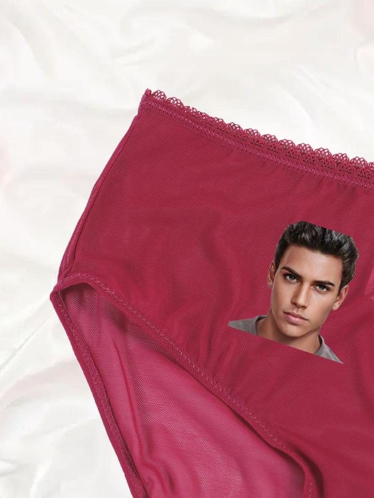 Women's Sweet Panties Custom Portrait Printed Patterns Comfortable  Breathable Stretch Panties Low Waist Panties