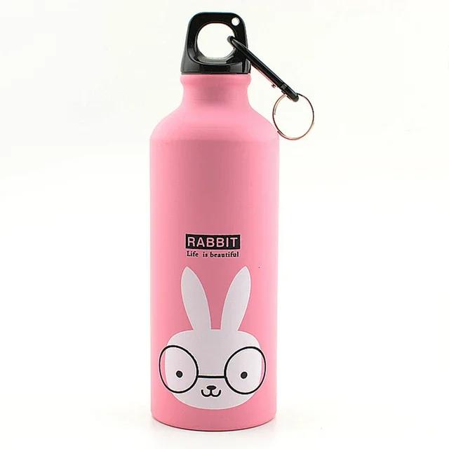Bolttle Animals Creative Gift Outdoor Mug Portable Aluminium Cartoon Sports Mug Cartoon Figure Mug Stainless Steel Water Bottle with Lid Insulated Mug