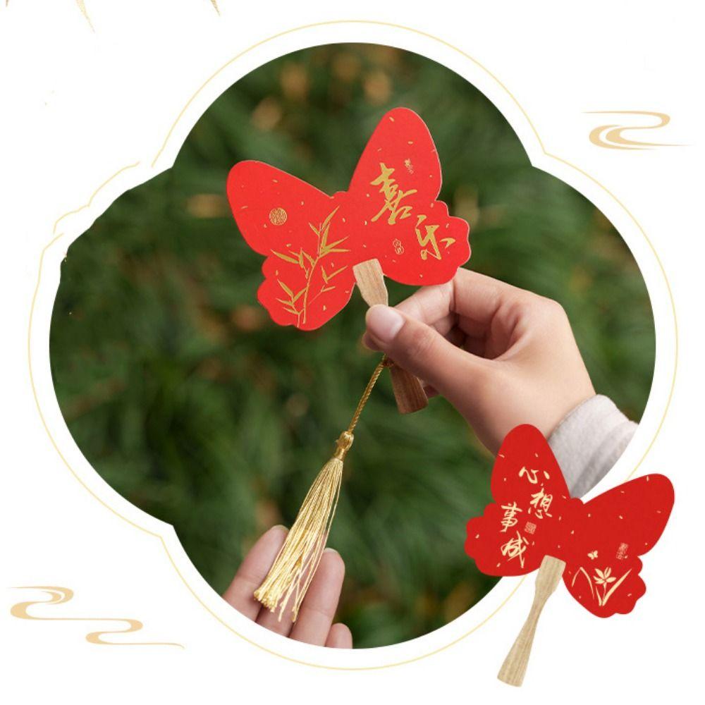 30PCS/SET Gold Stamping Spring Festival Decorative Card New Year's Gift Card  New Year Gift