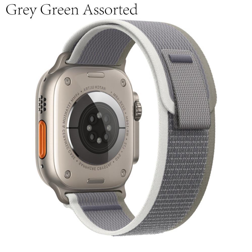 Нейлоновый ремешок Trail для Apple Watch Ultra/2 49 мм 45 мм 41 мм 44 мм 40 мм женский мужской регулируемый спортивный ремешок iWatch Series 9 8 7 SE 6 5 4 3 Аксессуары