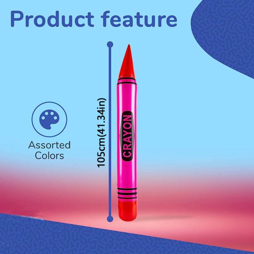 High Quality PVC Inflatable Pencil Jumbo Party Gift Neon Crayon Cute Lightweight Decorations Prop
