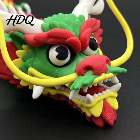 Подвижный шарнирный дракон 3D-печатный шарнирный разноцветная игрушка для снятия стресса Фигурка-фиджет Настольный декор Украшение Гибкий шарнирный декоративный