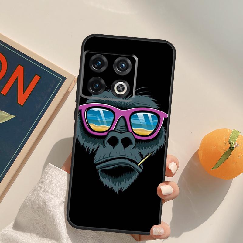 Cartoon Monkey Case For OnePlus 15 13 12 11 13R 12R 10T 8T 13T OnePlus Nord 5 CE 3 2 4 Lite N20 N30 Cover