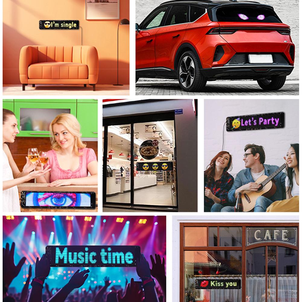 Devil Eyes LED Panel Light DIY Programmable LED Matrix Pixel Panel Night Light Demon Eyes Flexible LED Panel for Trucks