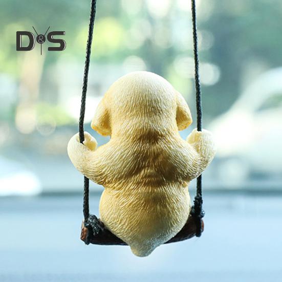 Креативный автомобильный кулон с милым животным, зеркало заднего вида, подвесной орнамент, новинка, автомобильный кулон для забавного облегчения