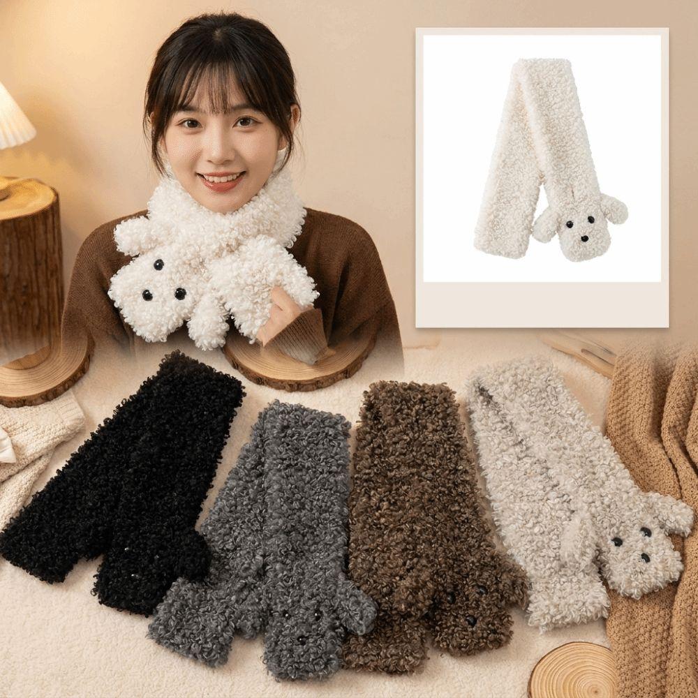 Curly Texture Women's Winter Scarf Faux Rabbit Fur Winter Fashion Accessory Winter Outfit Styling