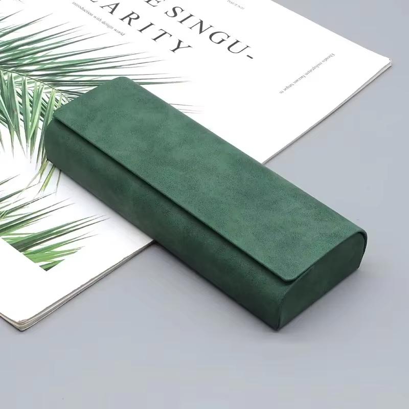 1/2 шт. Простой кожаный чехол для очков, оптический, ретро, для очков от близорукости, солнцезащитных очков, коробка для хранения, модный, для мужчин и женщин