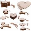 Pendant Decorations DIY Craft Christmas Decor Wood Hanging Tree Ornaments Snowman Snowflake Elk
