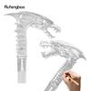 Silver Wing Dragon Head Fashion Walking Stick Decorative Stick Cospaly Vintage Party Fashionable Cosplay Cane Crosier 91cm