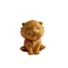 Wooden Chinese Zodiac DIY Handmade Carved Ornaments Animals For Necklace Keychains Pendants Jewelry Accessories